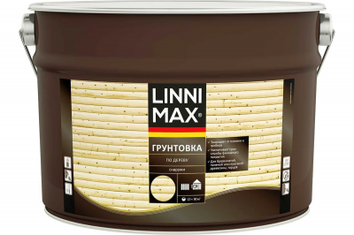 Антисептик (грунтовка) лессирующий по дереву LINNIMAX / ЛИННИМАКС (9 л)