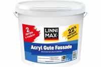 Краска водно-дисперсионная для наружных работ LINNIMAX Acryl Gute Fassade / ЛИННИМАКС Акрил Гуте Фассаде