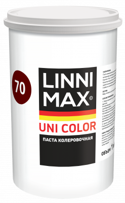Универсальная пигментная паста LINNIMAX Uni Color / ЛИННИМАКС Юни Колор (70 Rotbraun, 1 л (темно-рыжий))