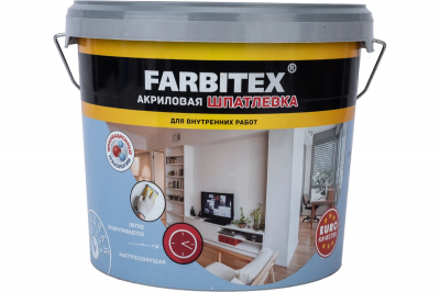 Шпатлевка акриловая для внутренних работ FARBITEX* (15 кг)