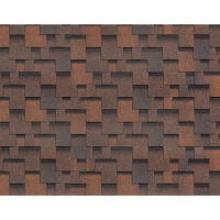 Гибкая черепица коньково-карнизная Фокстрот, Кедр Технониколь