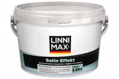 Декоративное интерьерное покрытие LINNIMAX Satin Effect / ЛИННИМАКС Сатин Эффект (1,25 л)