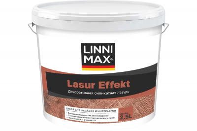 Декоративное лессирующее покрытие для внутренних работ LINNIMAX Lasur Effekt matt (2,5 л)