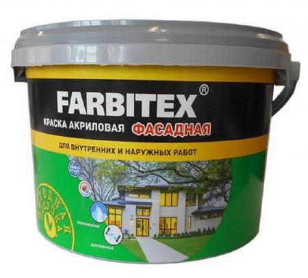 Краска акриловая FARBITEX фасадная 